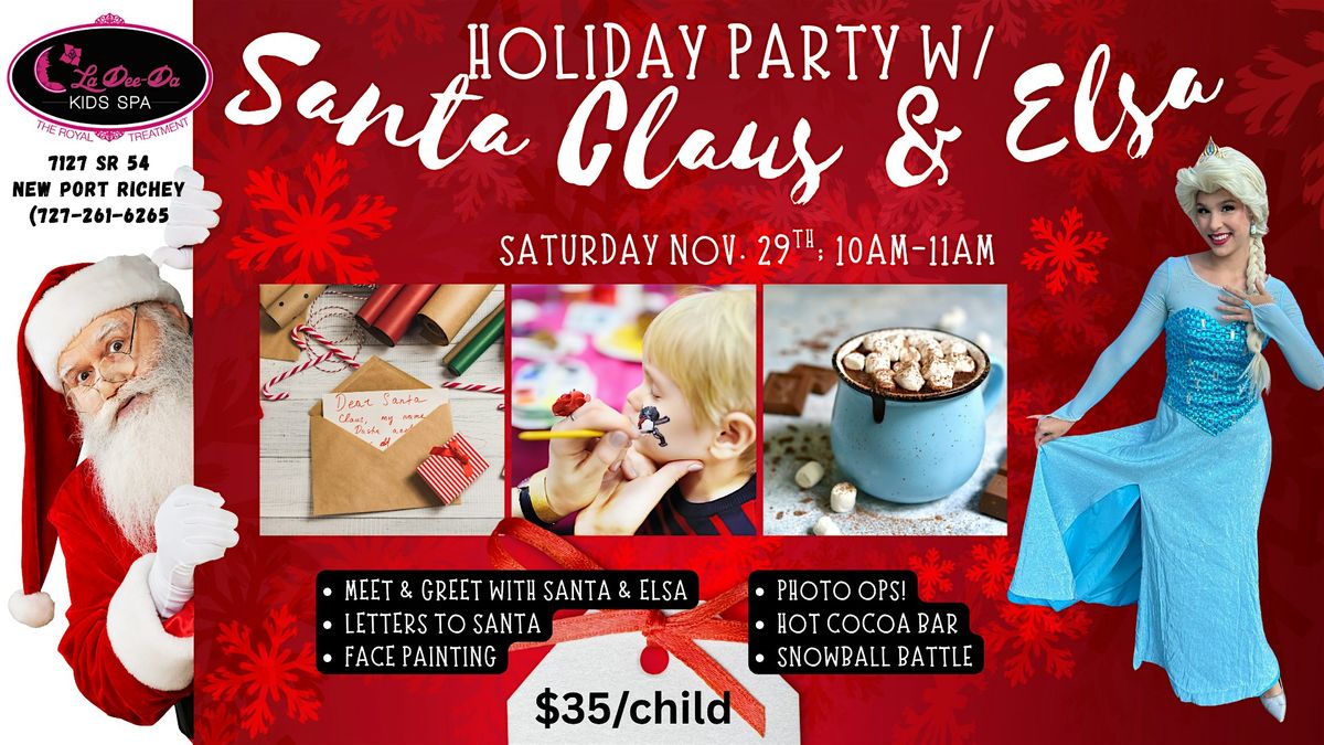 Holiday Party with Santa & Elsa - NPR Location, 29 November | Event in New Port RIchey | AllEvents