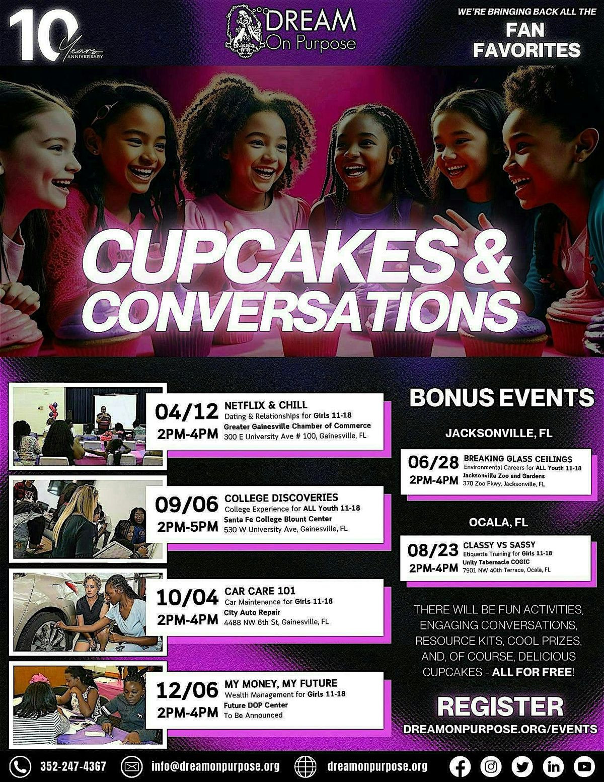 2025 Cupcakes & Conversations: College Discoveries, 6 September | Event in Gainesville | AllEvents