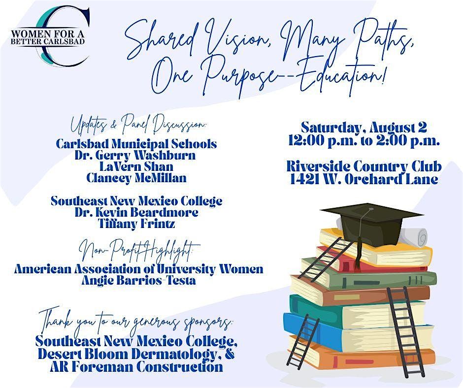 Shared Vision, Many Paths, One Purpose!, 2 August | Event in Carlsbad | AllEvents