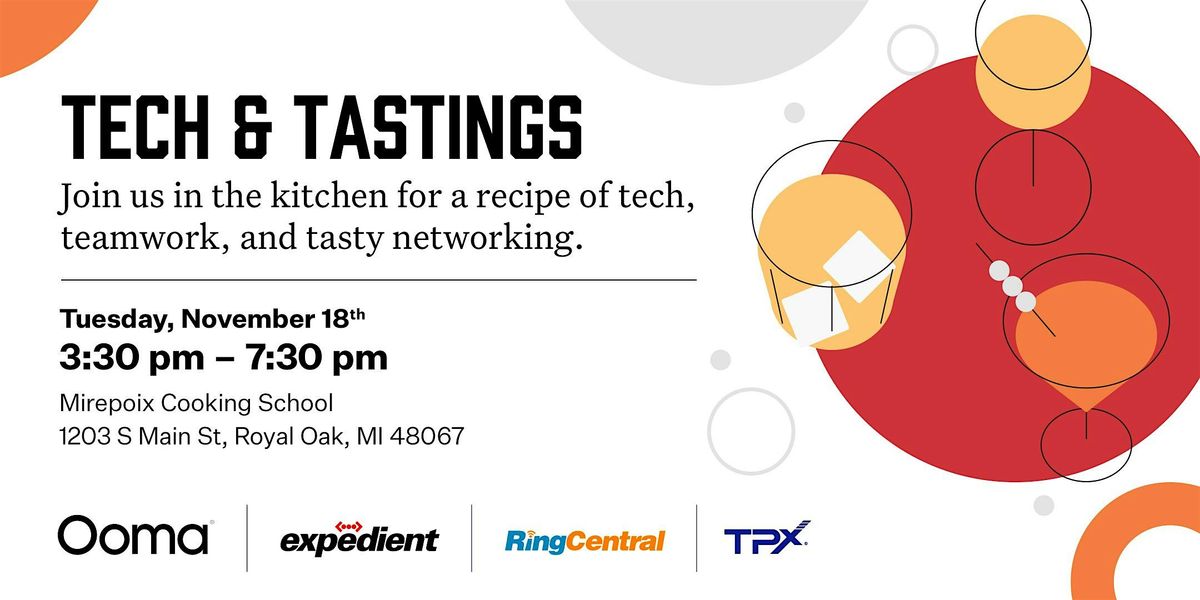 Tech and Tastings Detroit, 18 November | Event in Royal Oak | AllEvents