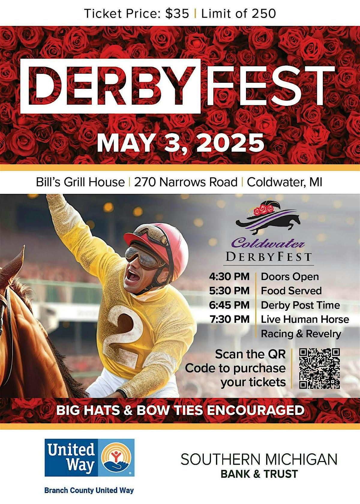 United Way DerbyFest, 3 May | Event in Coldwater | AllEvents