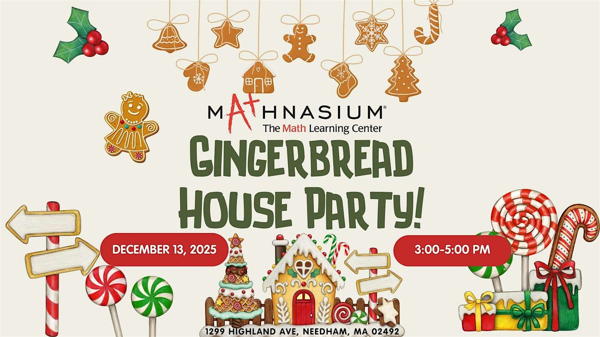 Gingerbread House Decorating Event with Mathnasium, 13 December | Event in Needham | AllEvents