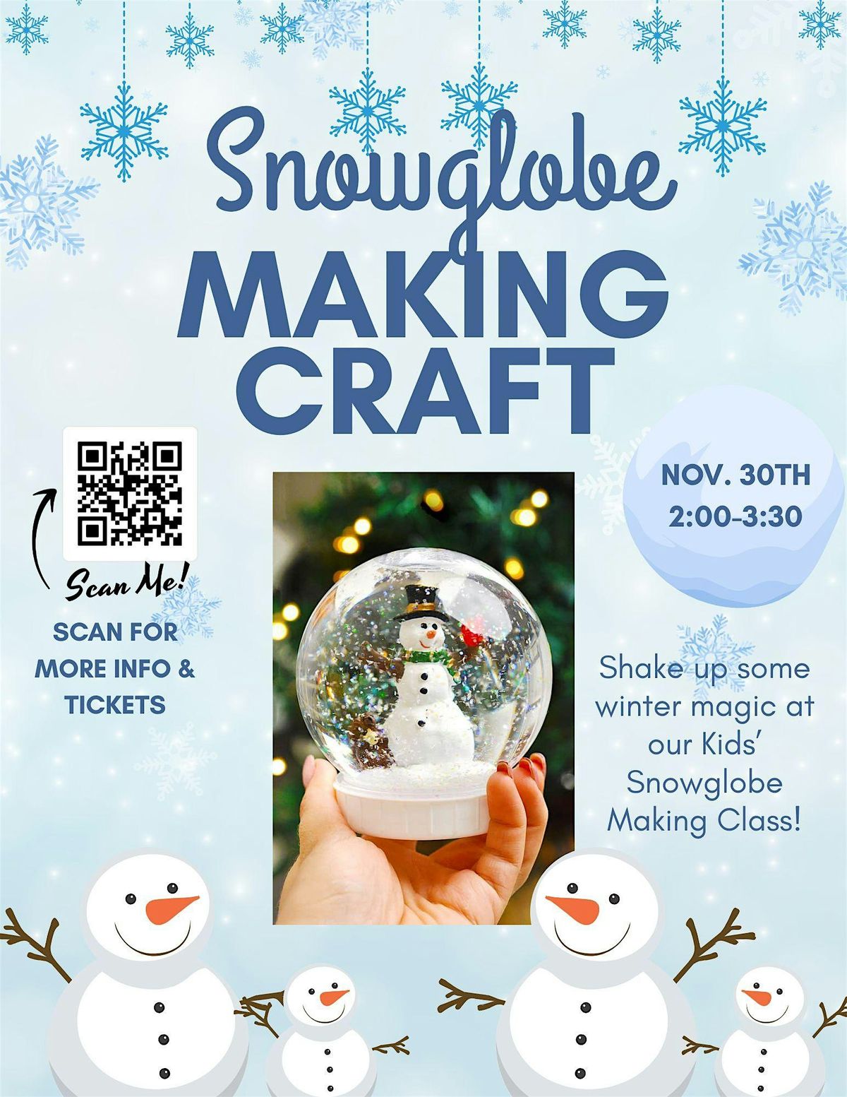 Snowglobe Making Class, 30 November | Event in Summerville | AllEvents