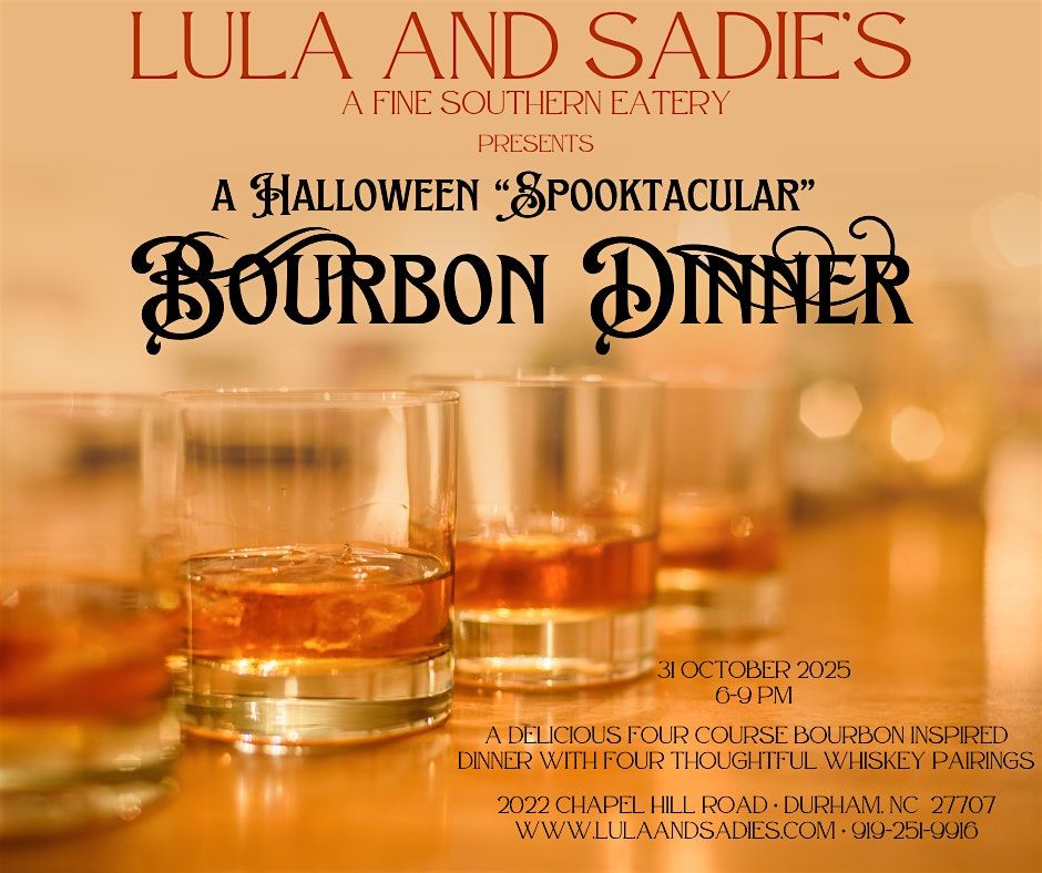 Halloween spooktacular Bourbon dinner, 31 October | Event in Durham | AllEvents