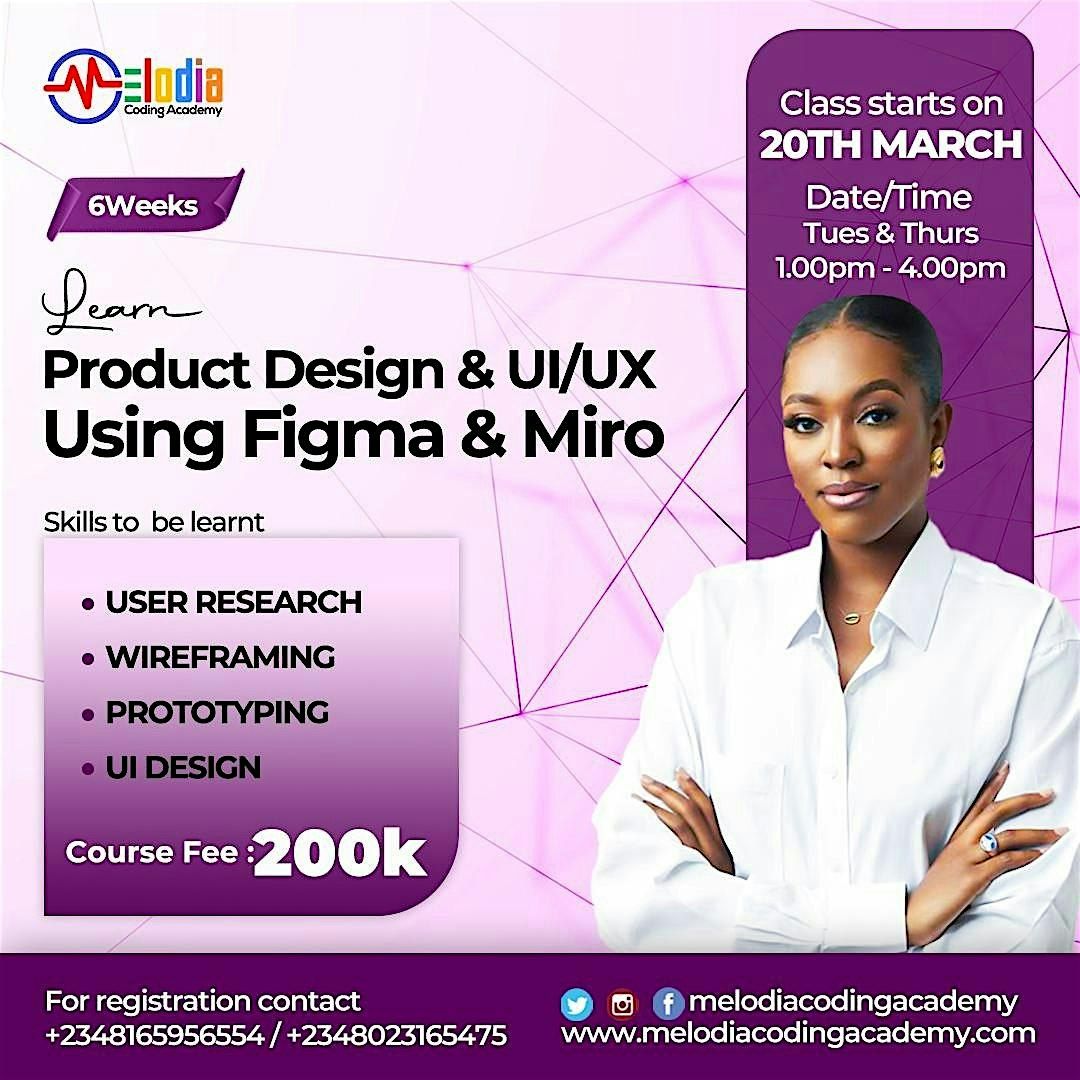 Learn Product Design with Figma and Miro | Event in Lagos | AllEvents