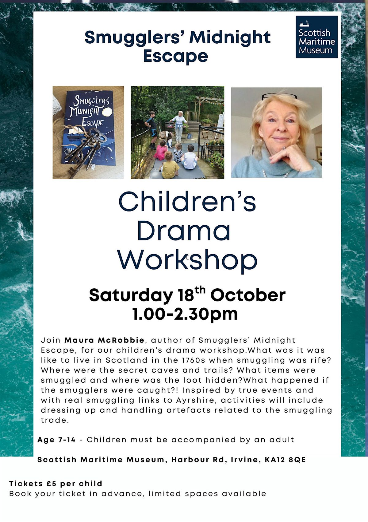 Smugglers' Midnight Escape - children's drama workshop, 18 October | Event in Irvine | AllEvents
