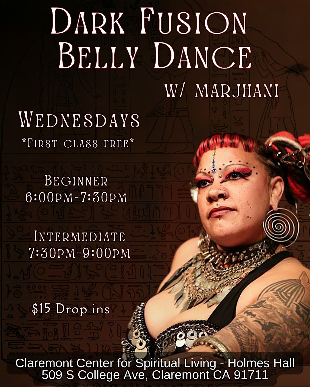 Beginner & Intermediate - Dark Fusion Belly dance with Marjhani | Event in Claremont | AllEvents