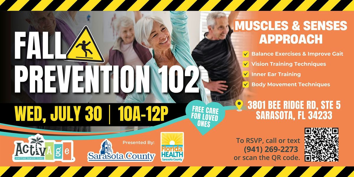 Fall Prevention 102 Workshop, 30 July | Event in Sarasota | AllEvents