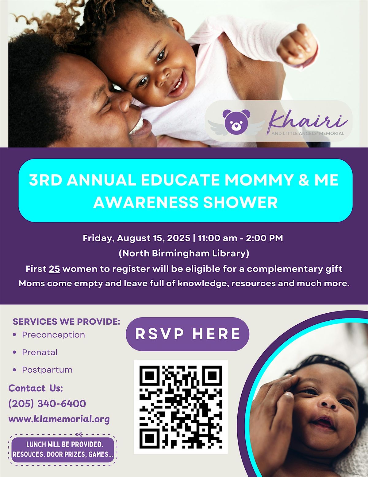 3rd Annual Educate Mommy & Me Awareness Shower, 15 August | Event in Birmingham | AllEvents