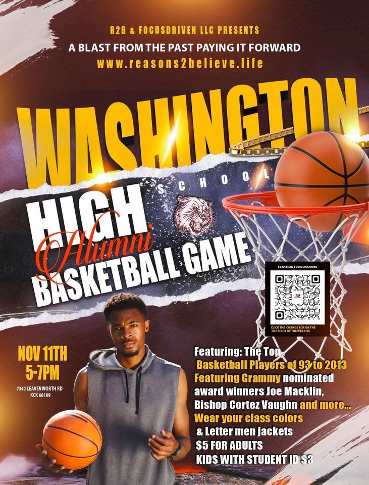 Washington Alumni Basketball Game , Washington High School KCKPS