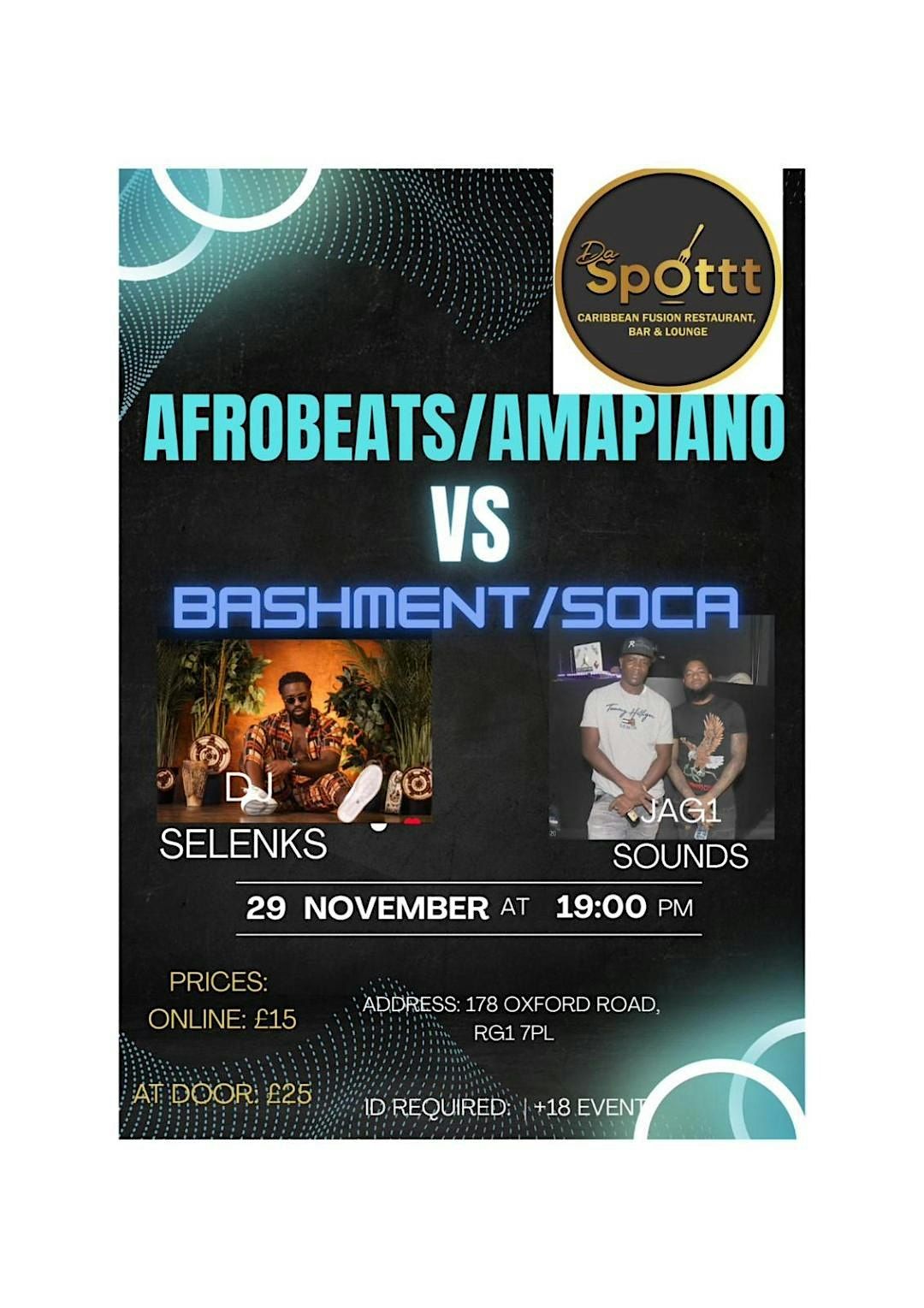 Afrobeats/Amapiano VS Bashment/Soca, 29 November | Event in Reading | AllEvents