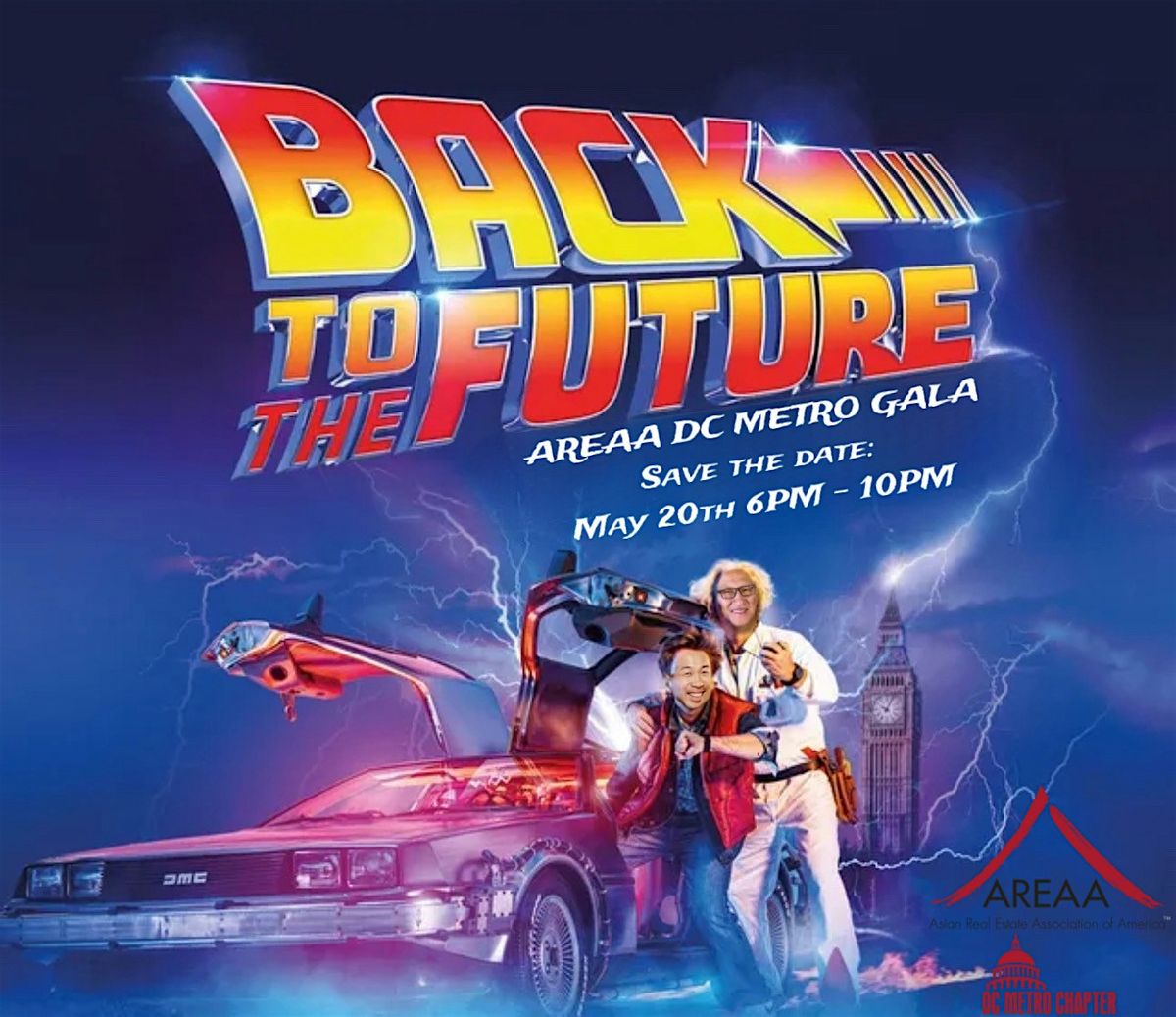 Back to the future AREAA DC Metro Gala, 20 May | Event in Falls Church | AllEvents