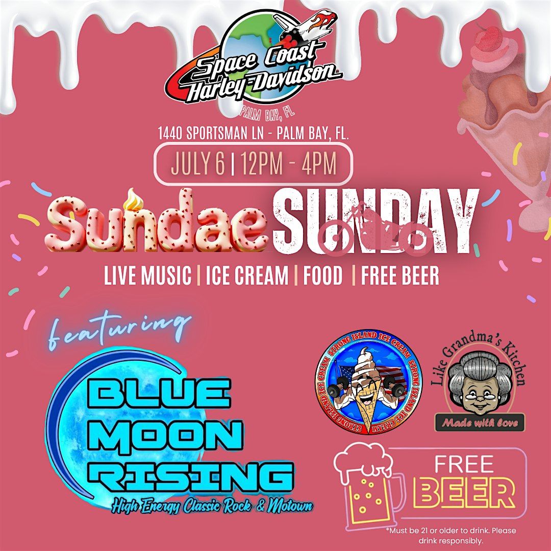 Sundae Sunday with Blue Moon Rising, 6 July | Event in Palm Bay | AllEvents