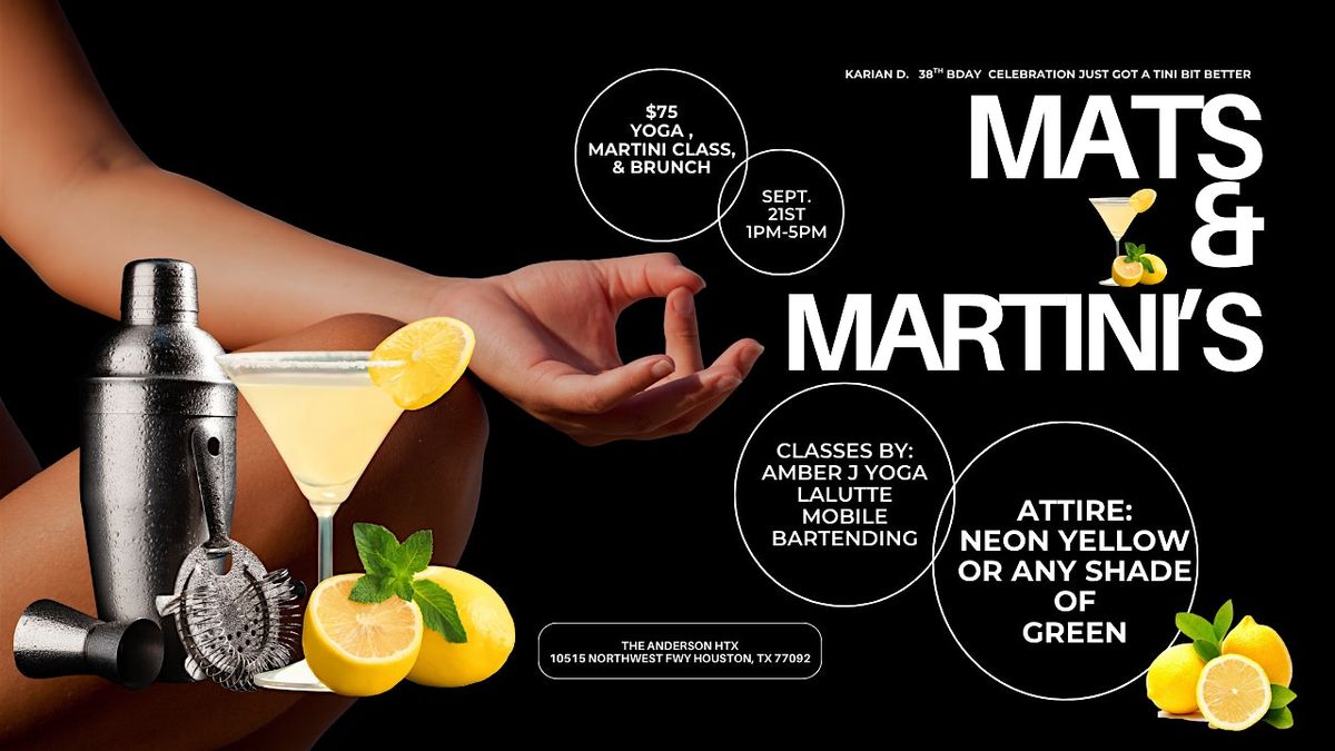 Mats & Martini's, 21 September | Event in Houston | AllEvents