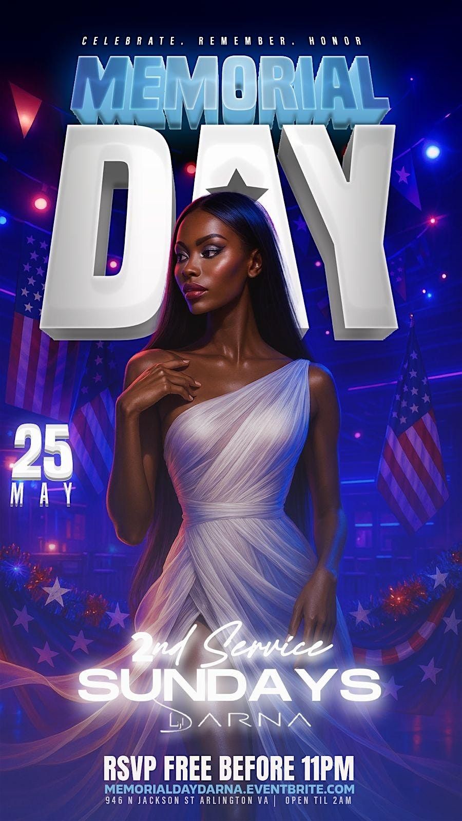 Memorial Day Sunday Darna | Event in Arlington | AllEvents