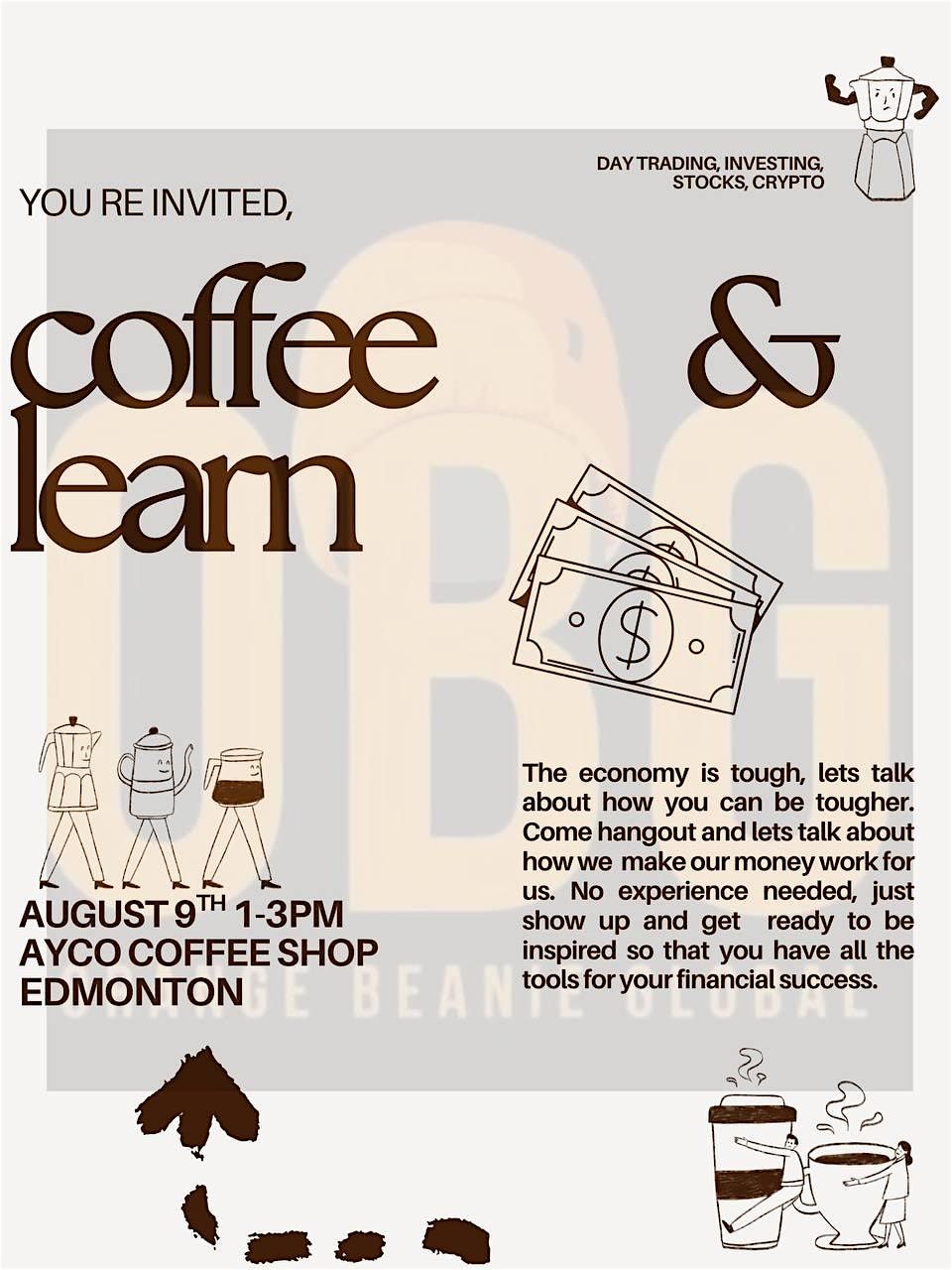 Coffee Learn, 9 August | Event in Edmonton | AllEvents