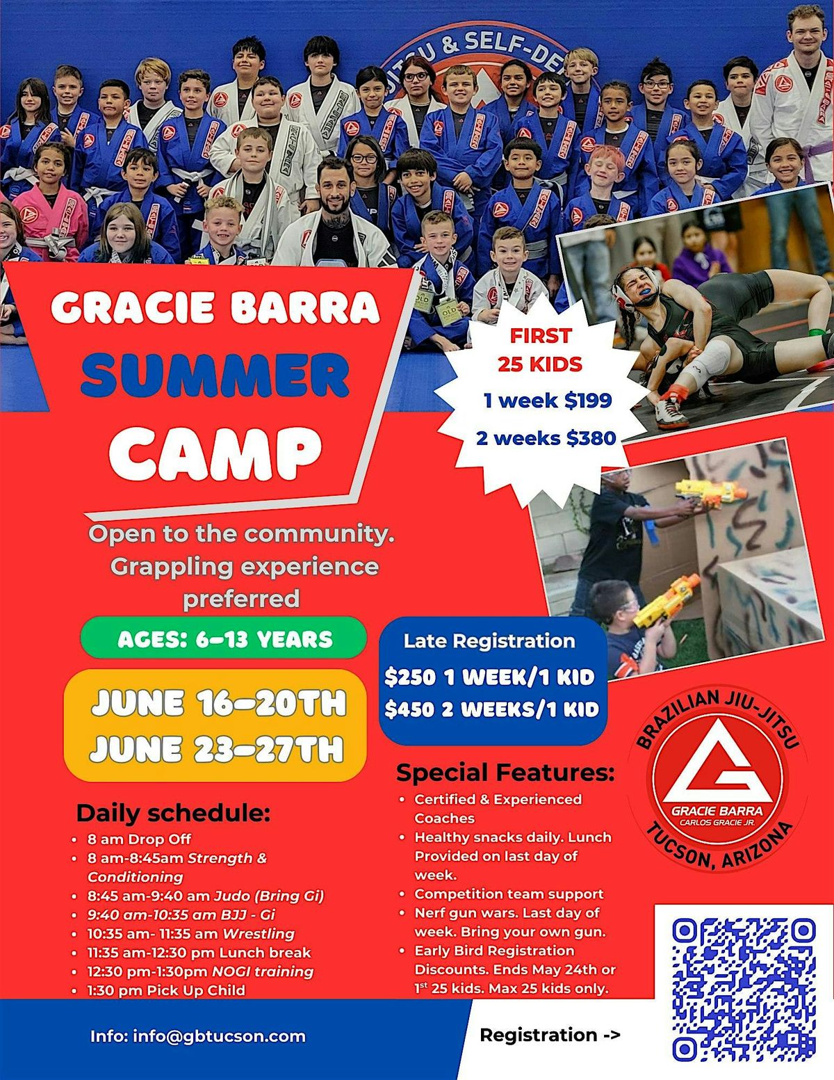 Gracie Barra Summer Camp, 16 June | Event in Tucson | AllEvents
