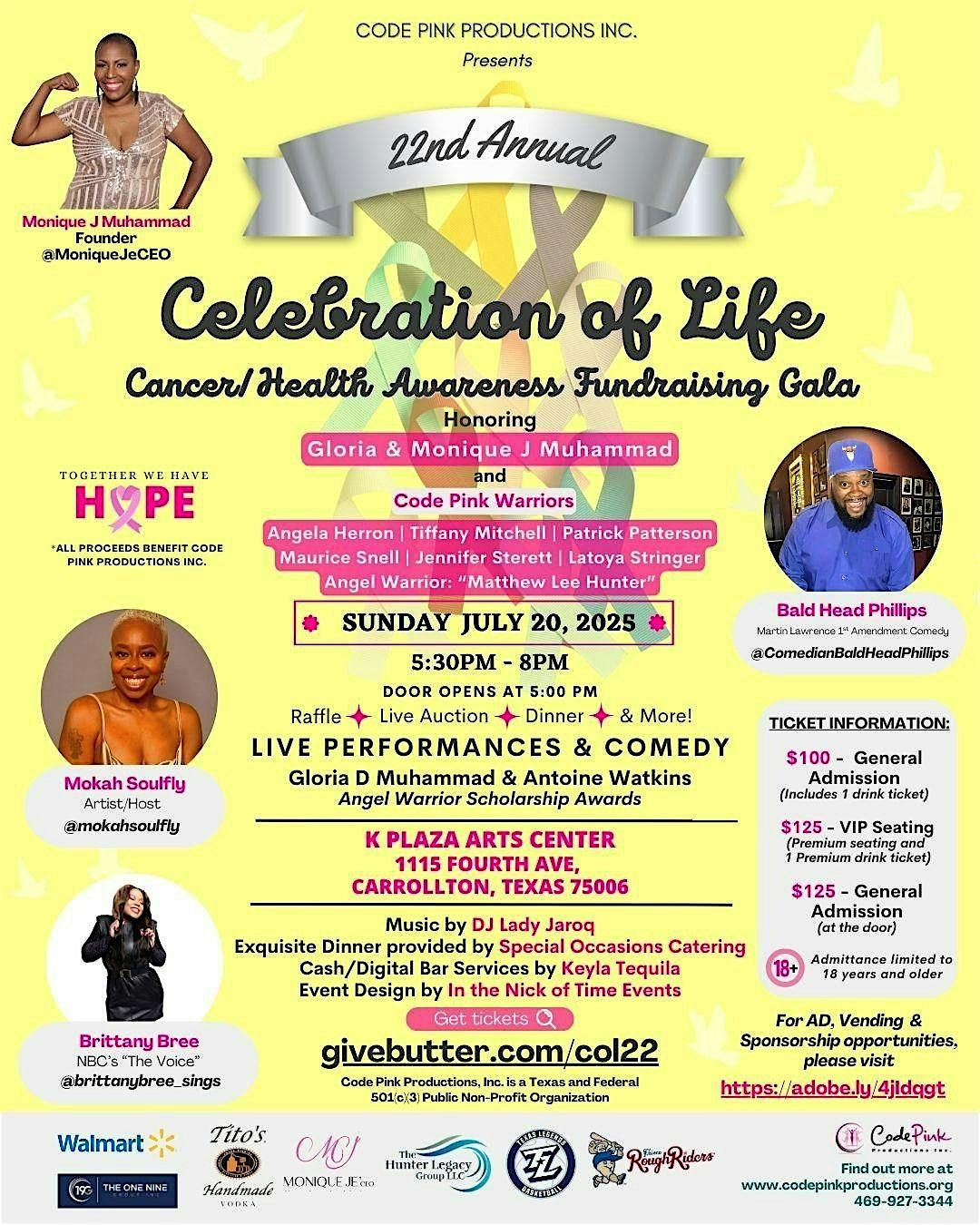 22nd Annual Celebration Of Life Cancer/Health Awareness Fundraising Gala, 20 July | Event in Carrollton | AllEvents
