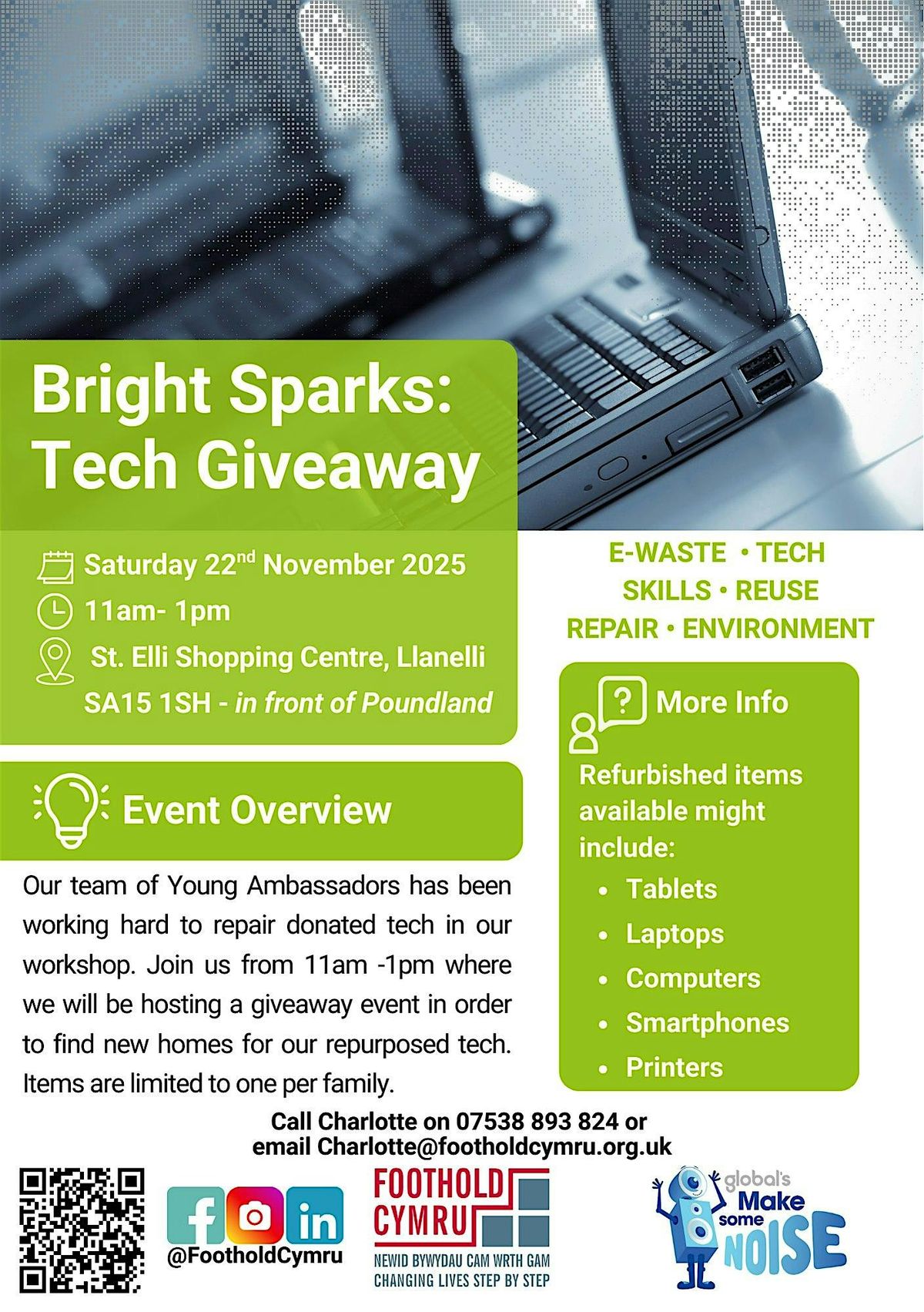 Bright Sparks: Tech Giveaway, 22 November | Event in Llanelli | AllEvents