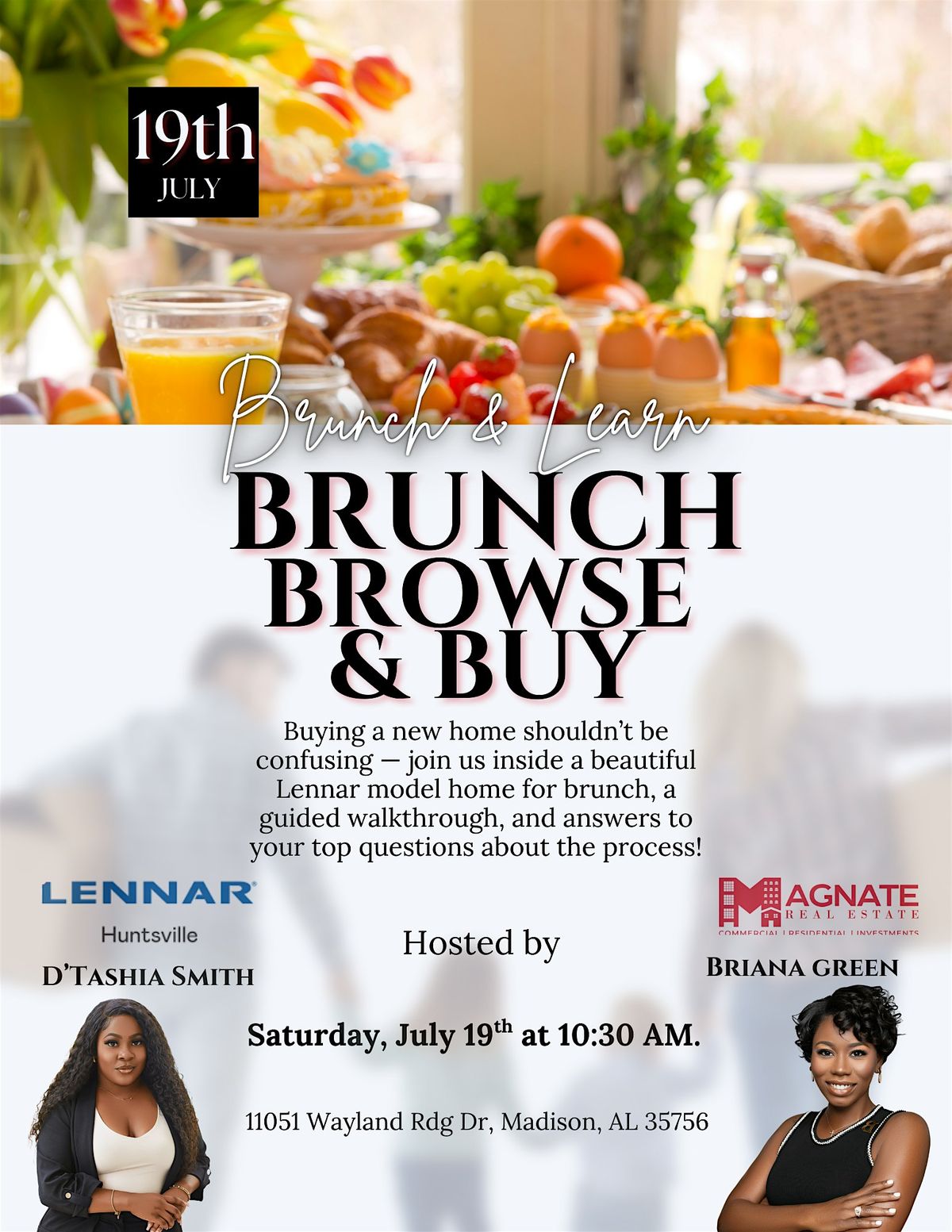 Brunch, Browse & Buy – A Model Home Experience with Lennar Homes & Magnate, 23 August | AllEvents