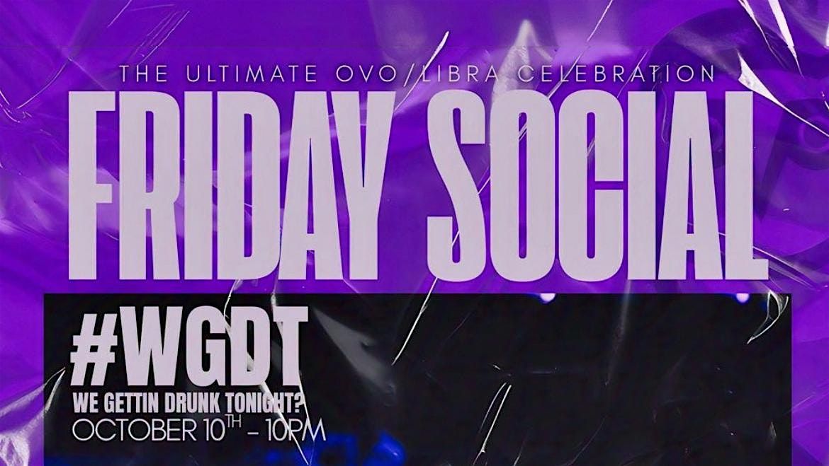 FRIDAY SOCIAL: WGDT ♎️, 10 October | Event in Little Rock | AllEvents