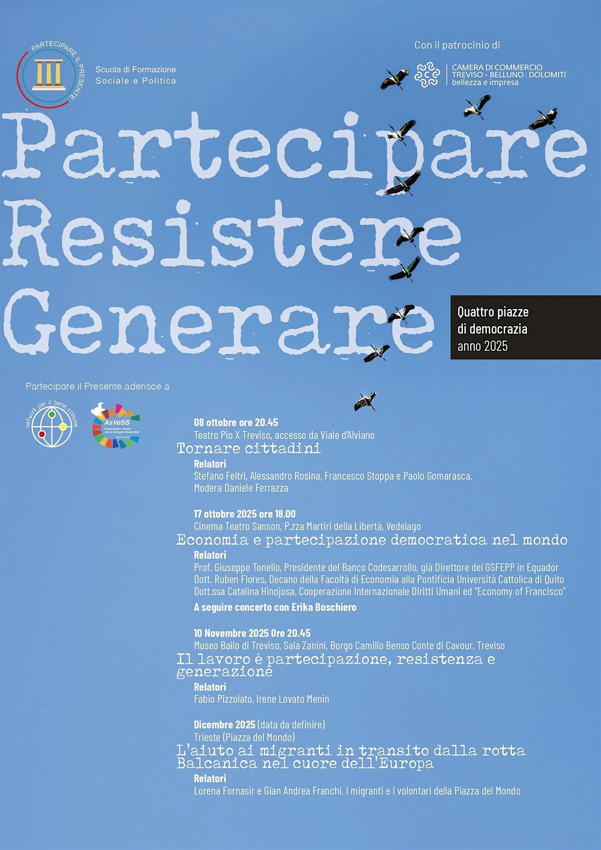 PARTECIPARE RESISTERE GENERARE - Tornare cittadini | Event in Treviso | AllEvents
