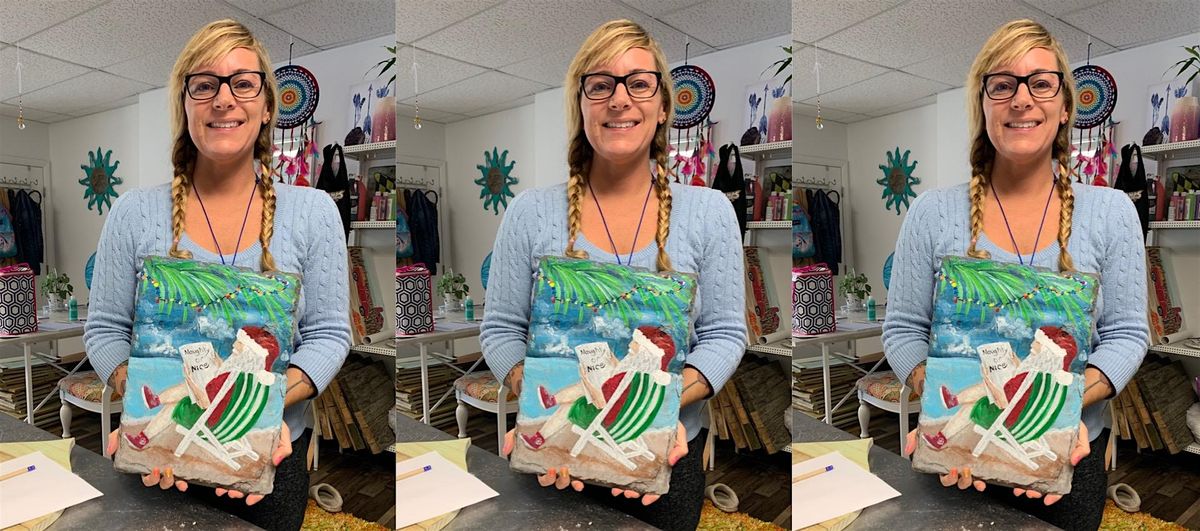 Santa Glen Burnie, Sidelines with Artist Katie Detrich!, Sidelines