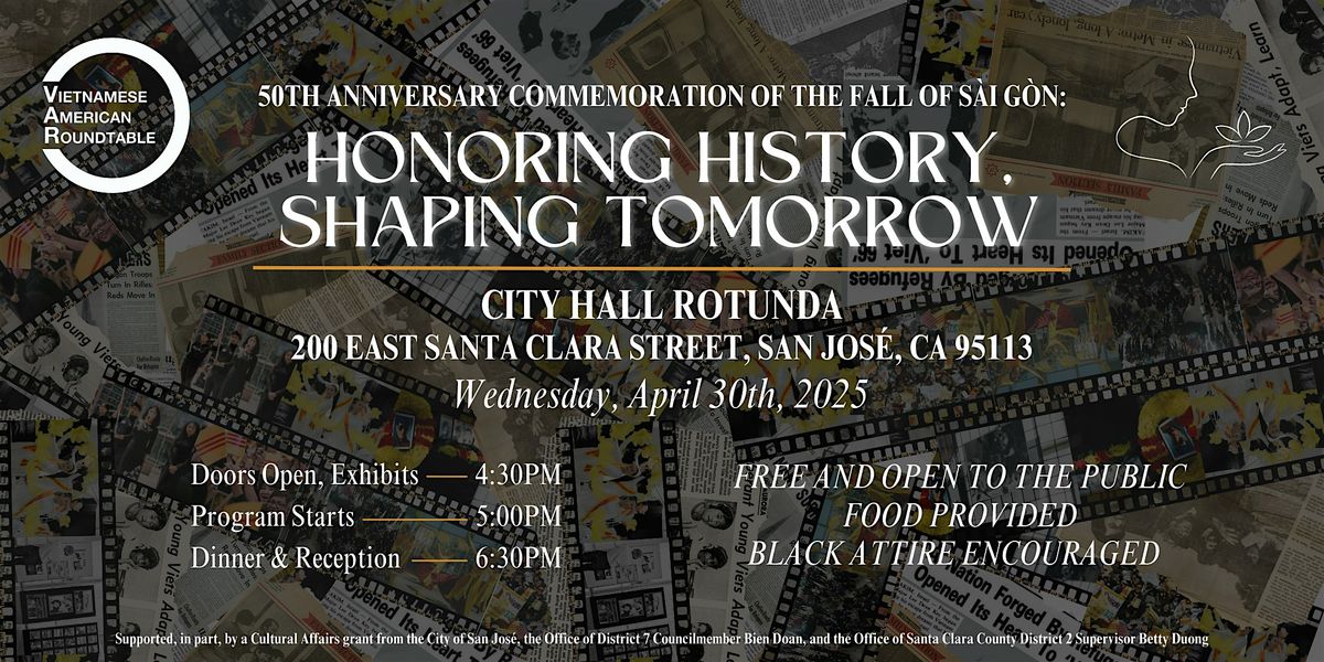 50th Annual Black April Commemoration | Tưởng Niệm Tháng Tư Đen 2025 | Event in San Jose | AllEvents