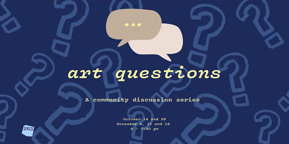 Art Questions: A Discussion Series, 14 October | Event in Cambridge | AllEvents