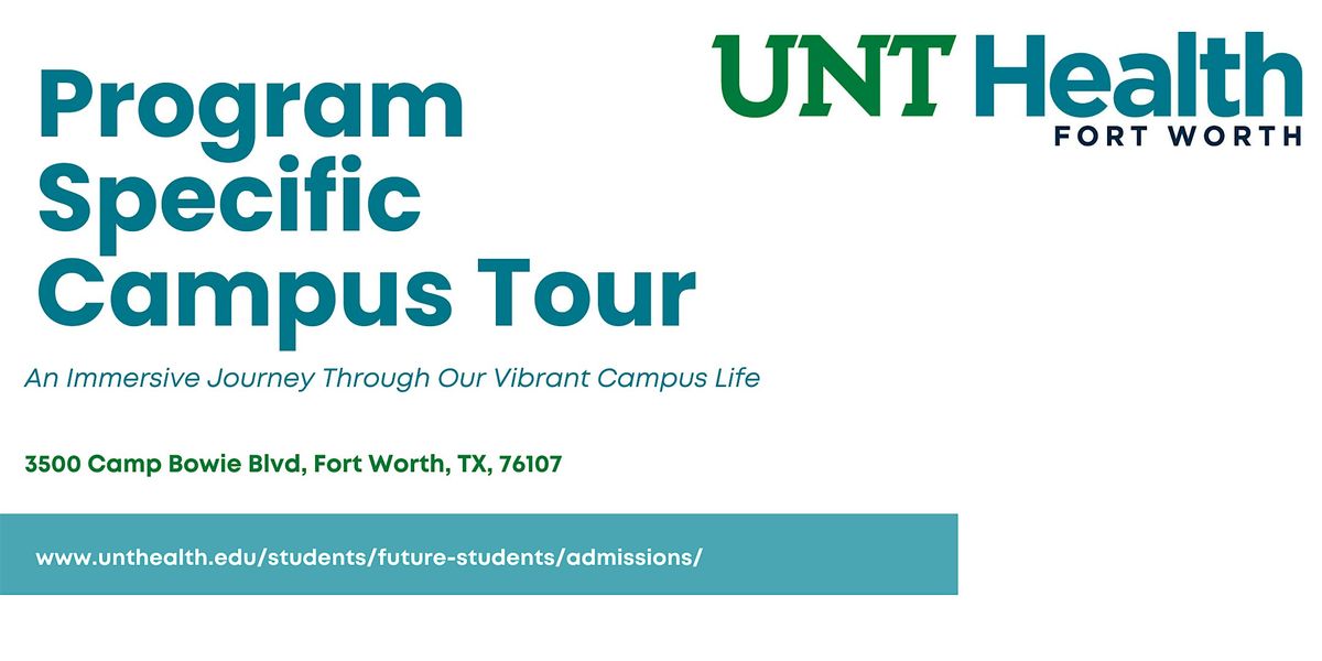 UNT Health Program Specific Campus Tour, 17 October | Event in Fort Worth | AllEvents