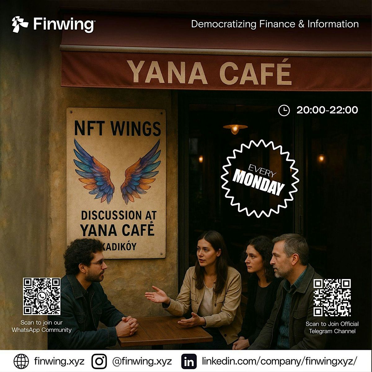 NFTs Wing Mondays @ Yana Cafe, Kadıköy, 5 May | Event in Istanbul | AllEvents