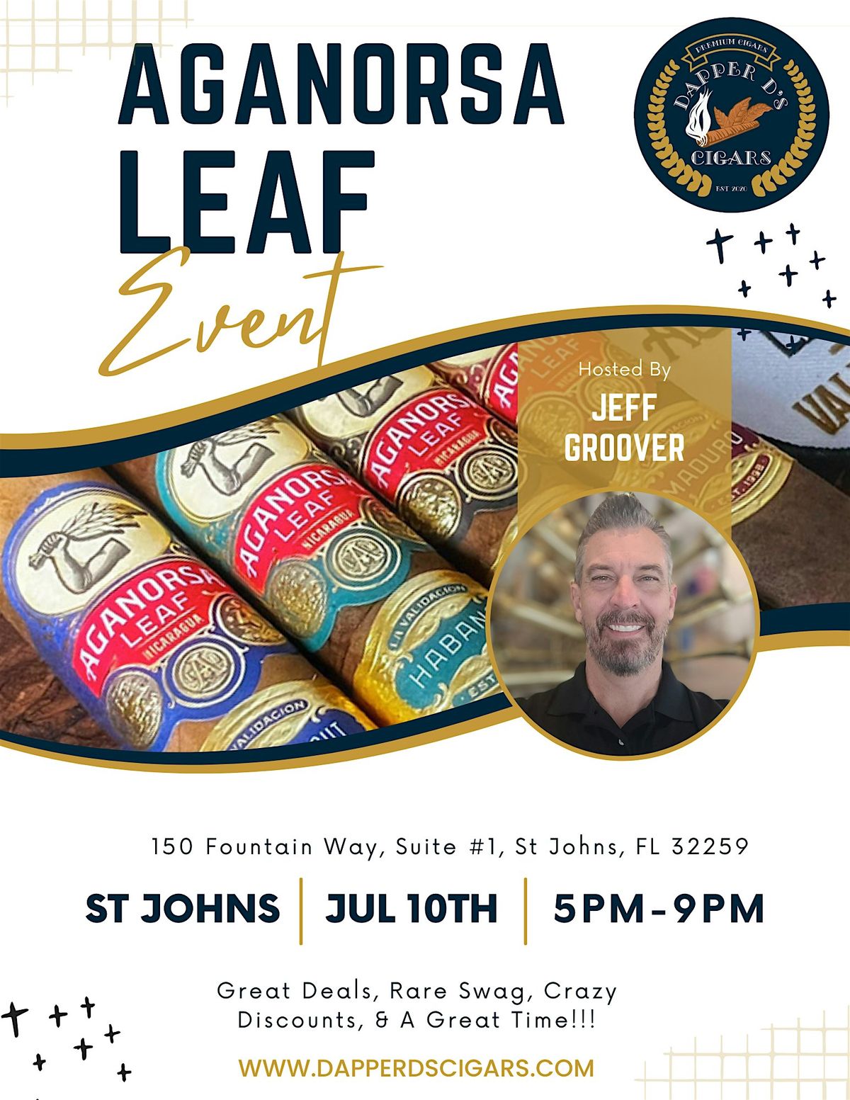 Aganorsa Leaf Event at Dapper D's Cigars St Johns, 10 July | Event in ST JOHNS | AllEvents