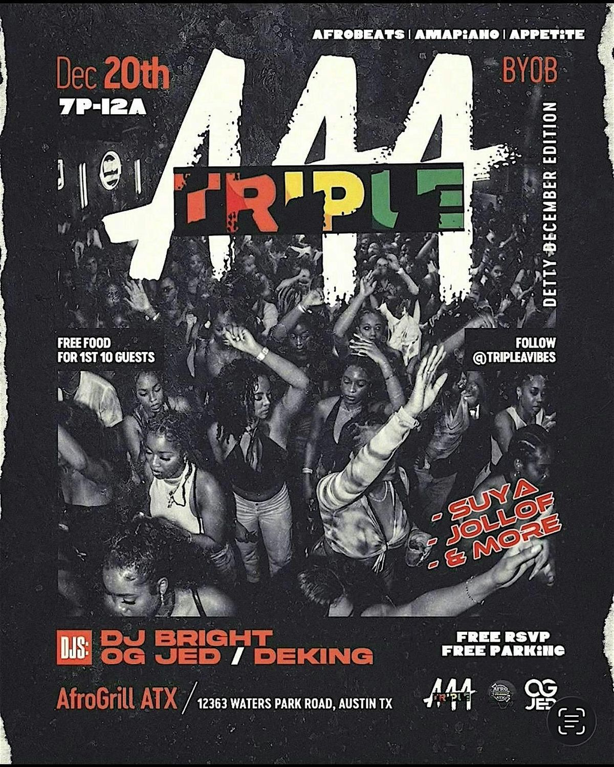 TRIPLE  A: Detty December Takeover!, 20 December | Event in Austin | AllEvents