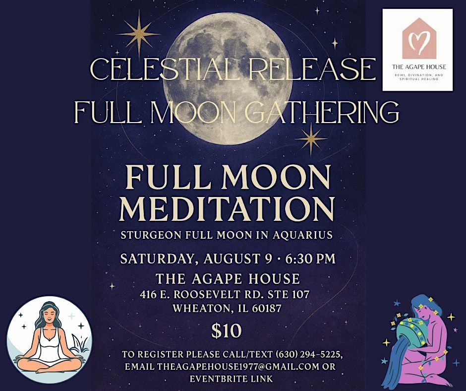 Celestial Release: Full Moon Gathering, 9 August | Event in Wheaton | AllEvents