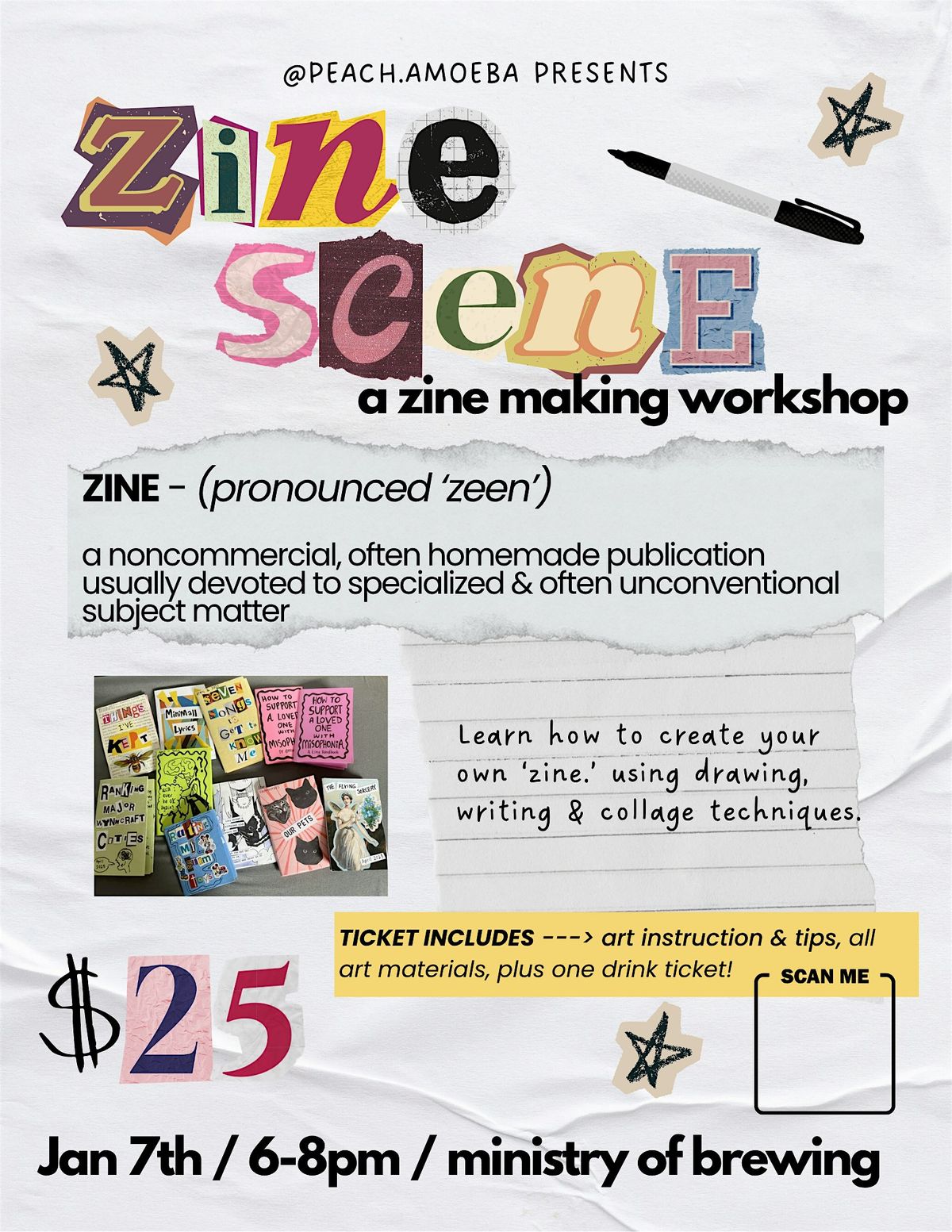 Zine Scene - A Zine Making Workshop, 7 January | Event in Baltimore | AllEvents