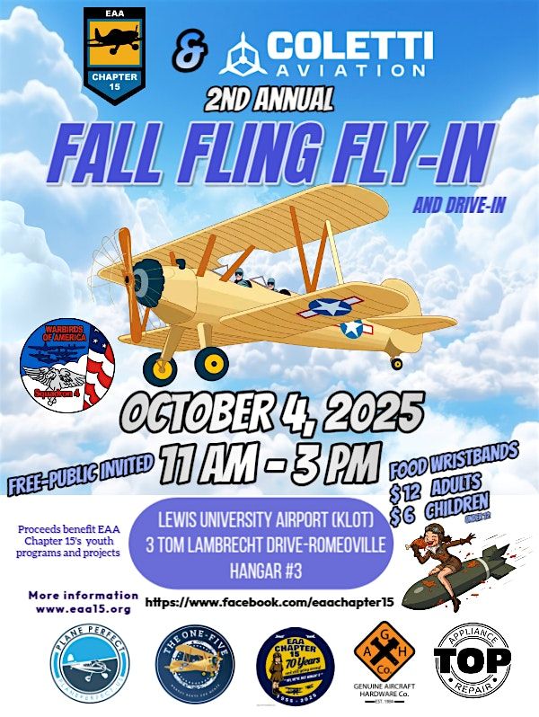 Fall Fling Fly-In/Drive-In, 4 October | Event in Romeoville | AllEvents
