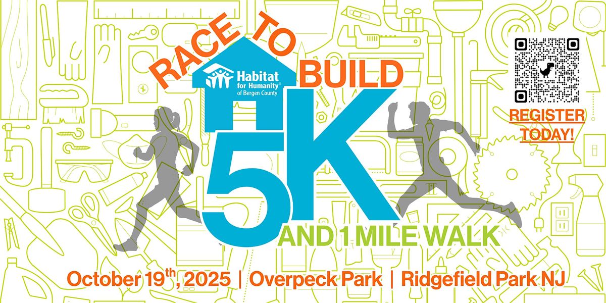 Race to Build 5K and 1Mile Walk with Habitat for Humanity of Bergen County, 19 October | Event in Ridgefield Park