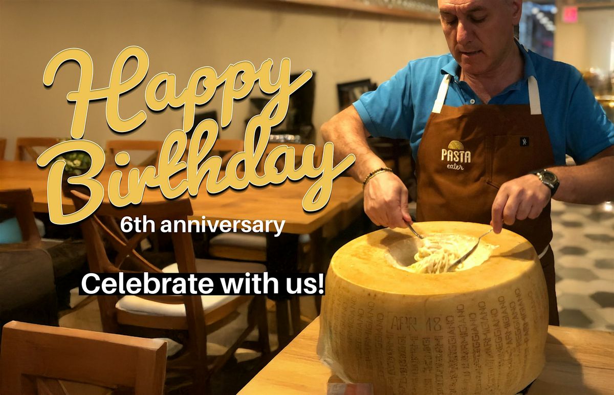 6th Anniversary of PASTA EATER, 19 September | Event in New York | AllEvents