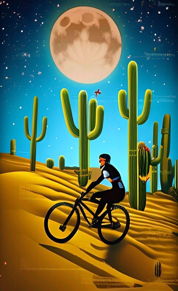 RTBS Full Moon Ride, Casa Grande Mountain North trail head, September