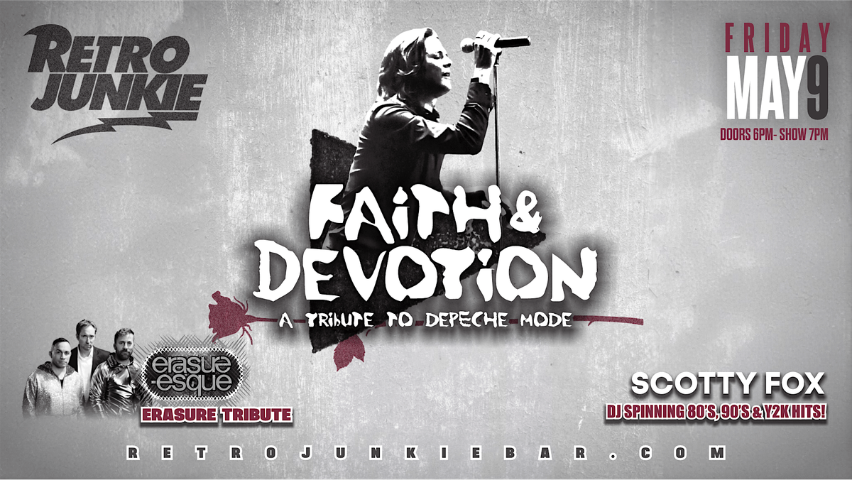 FAITH & DEVOTION (Depeche Mode Tribute) + ERASURE-ESQUE (Erasure Tribute), 9 May | Event in Walnut Creek