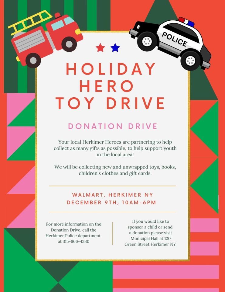 Holiday Hero Toy Drive , Walmart Herkimer, December 9 2023 AllEvents.in