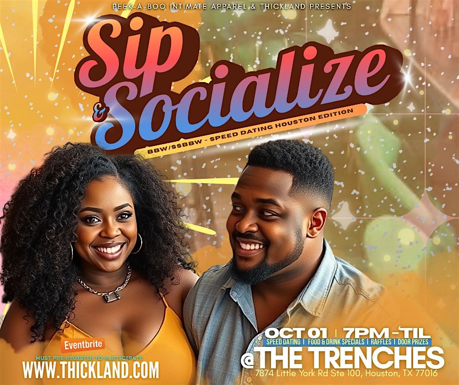 Sip & Socialize  - BBW/SSBBW Speed Dating Houston Edition, 10 December | Event in Houston | AllEvents