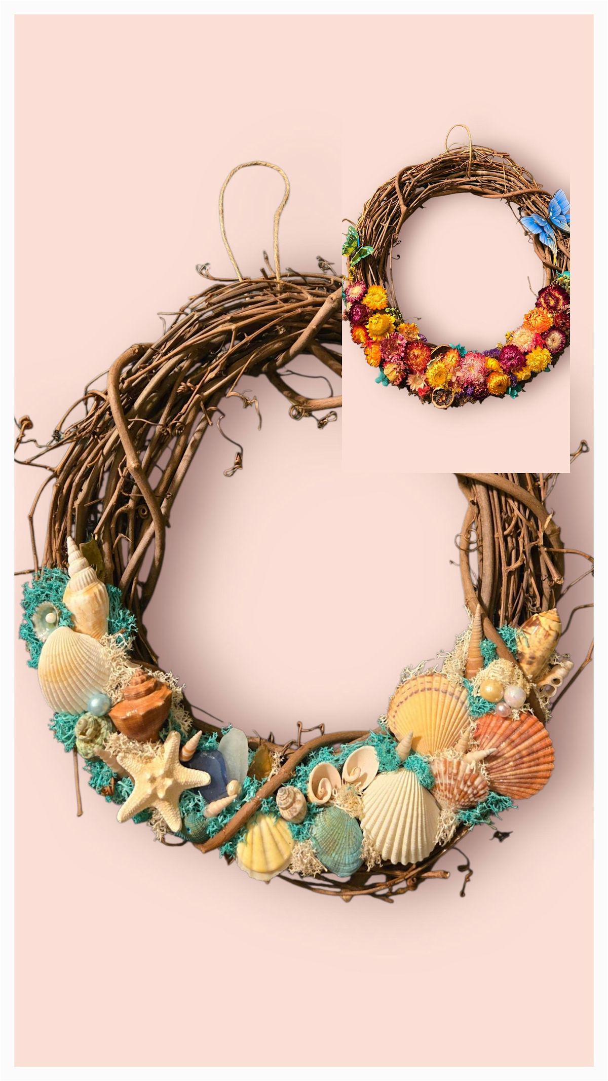 Fall Flower or Seashell Grapevine Circle Wreath Craft Class, 13 September | Event in Ormond Beach | AllEvents