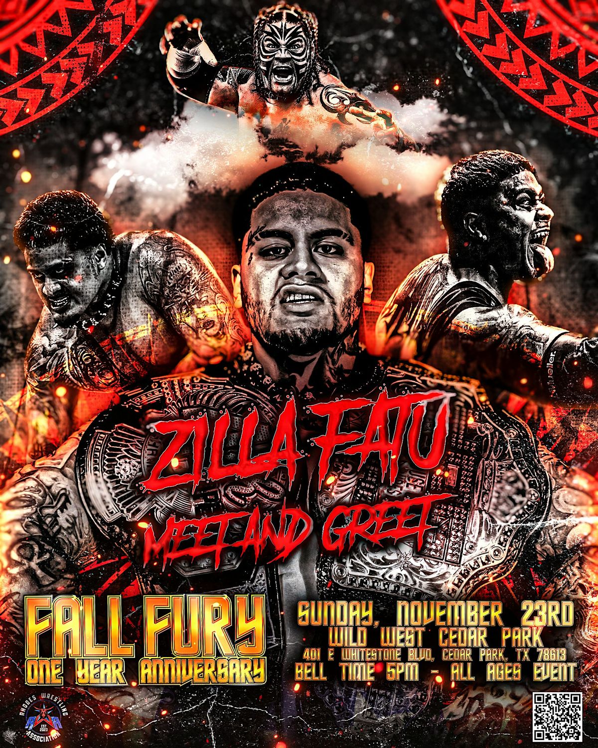 Zilla Fatu Meet and Greet at Fall Fury!, 23 November | Event in Cedar Park | AllEvents