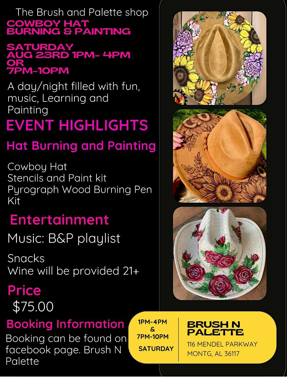 Cowboy Hat Burning Workshop, 23 August | Event in Montgomery | AllEvents