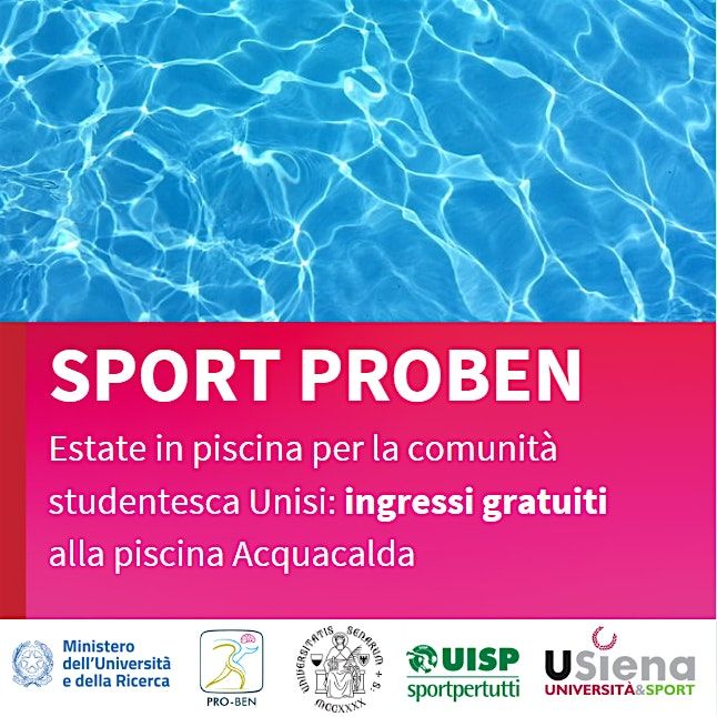 In piscina per la comunità studentesca Unisi, 7 October | Event in Siena | AllEvents