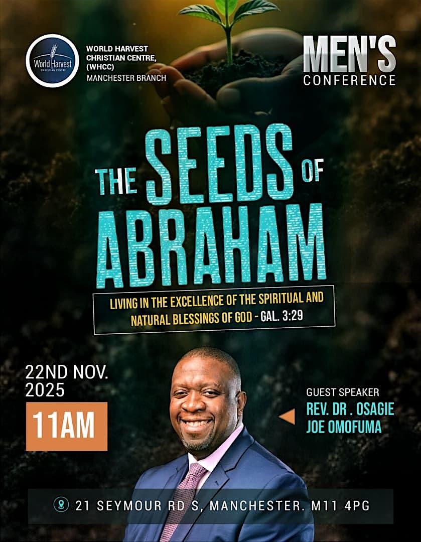 The Seeds of Abraham – WHCC Men’s Conference 2025, 22 November | Event in Manchester | AllEvents