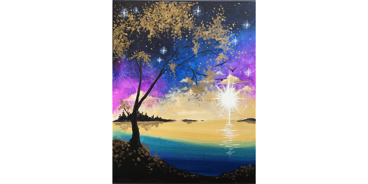 Golden Twilight - Paint and Sip in Sacramento | Classpop!™, 20 August | Event in Elk Grove | AllEvents