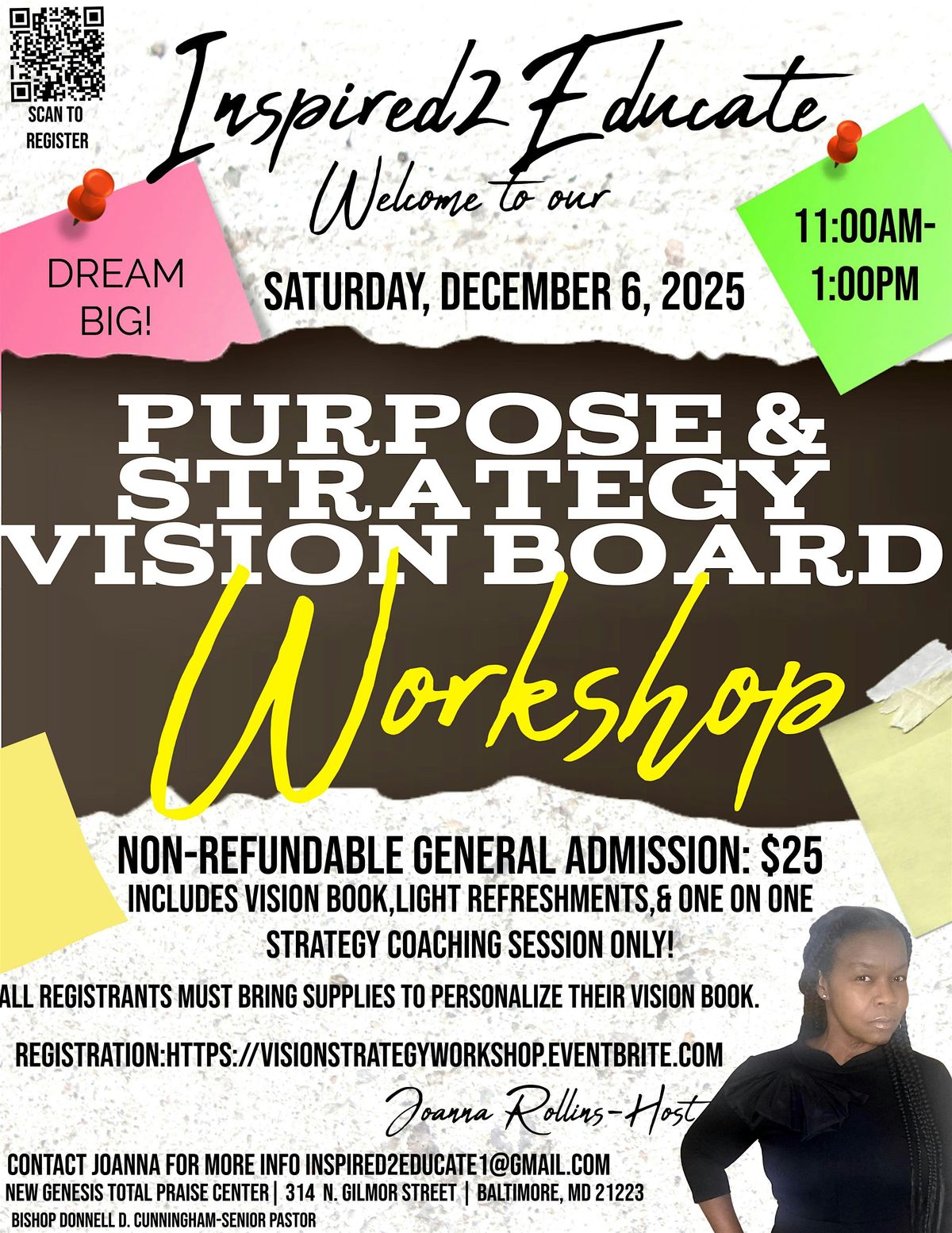 Purpose & Strategy Vision Board Workshop, 6 December | Event in Baltimore | AllEvents