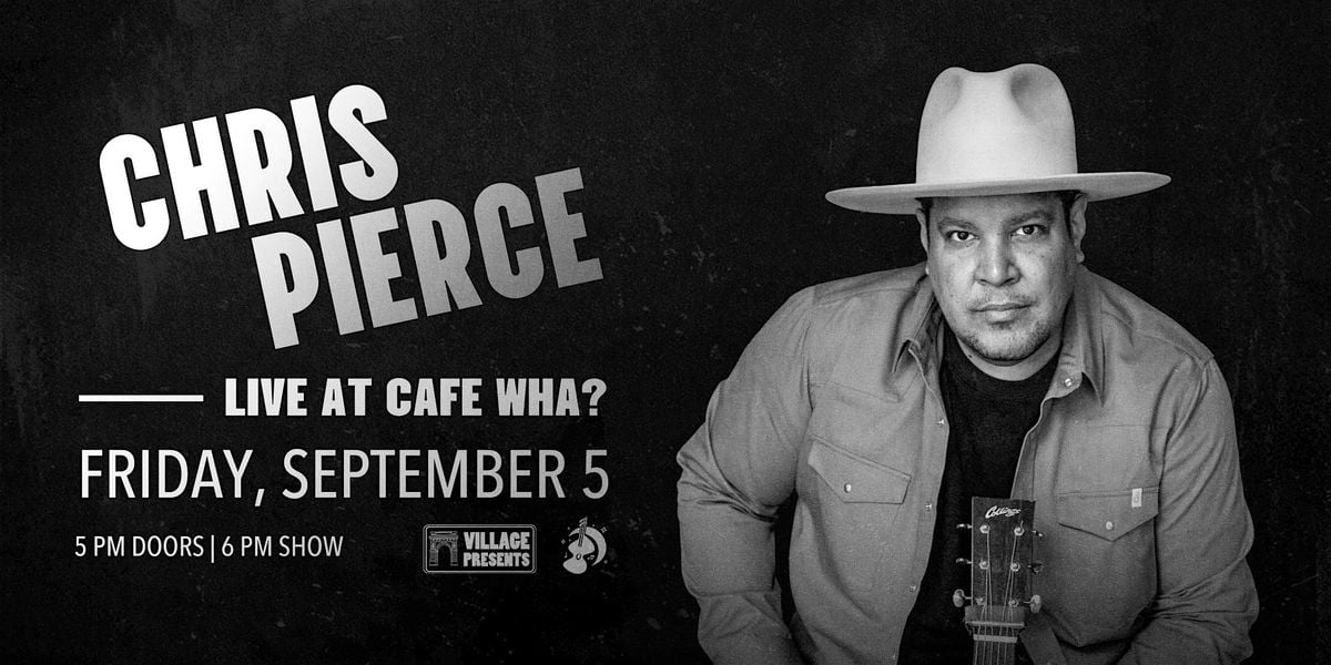 Chris Pierce, 5 September | Event in New York | AllEvents